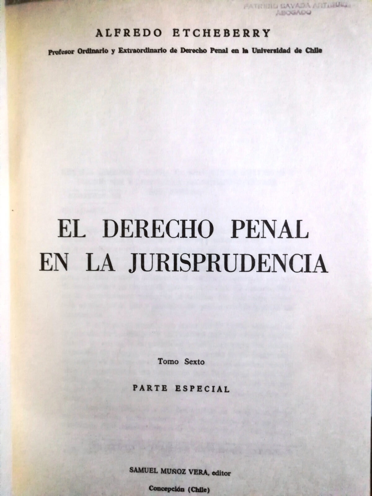 El Derecho Penal En La Jurisprudencia