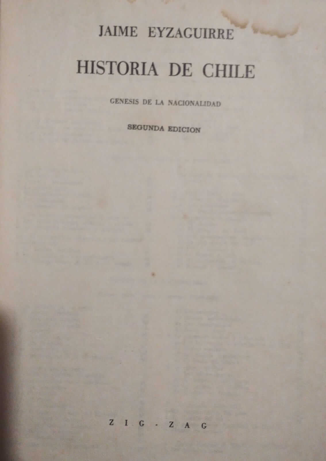 Historia de Chile por Jaime Eyzaguirre