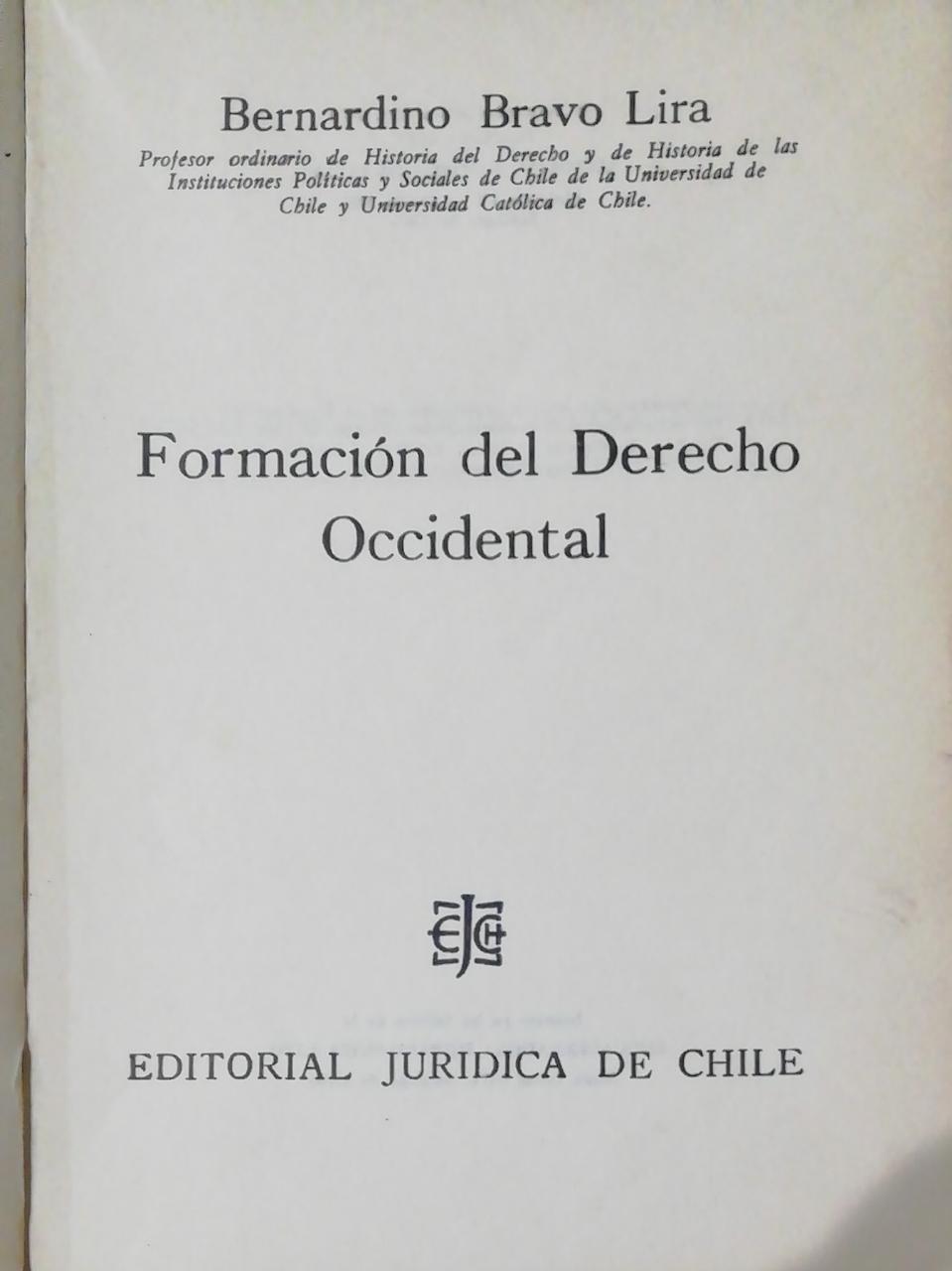 Formación del Derecho Occidental