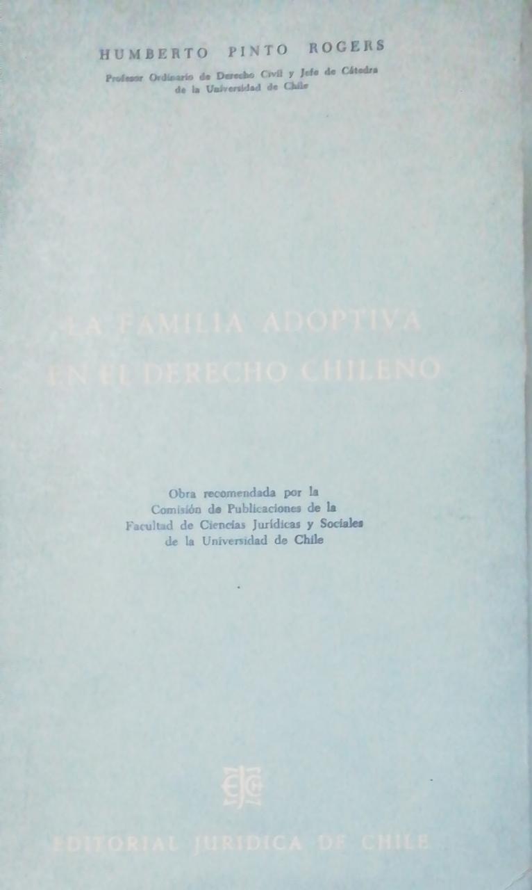 La Familia Adoptiva en el Derecho Chileno