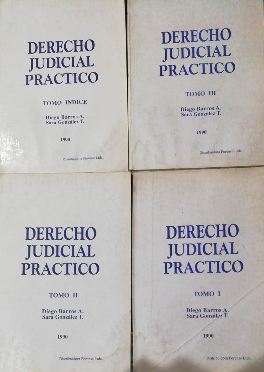 Derecho judicial práctico, 4 tomos