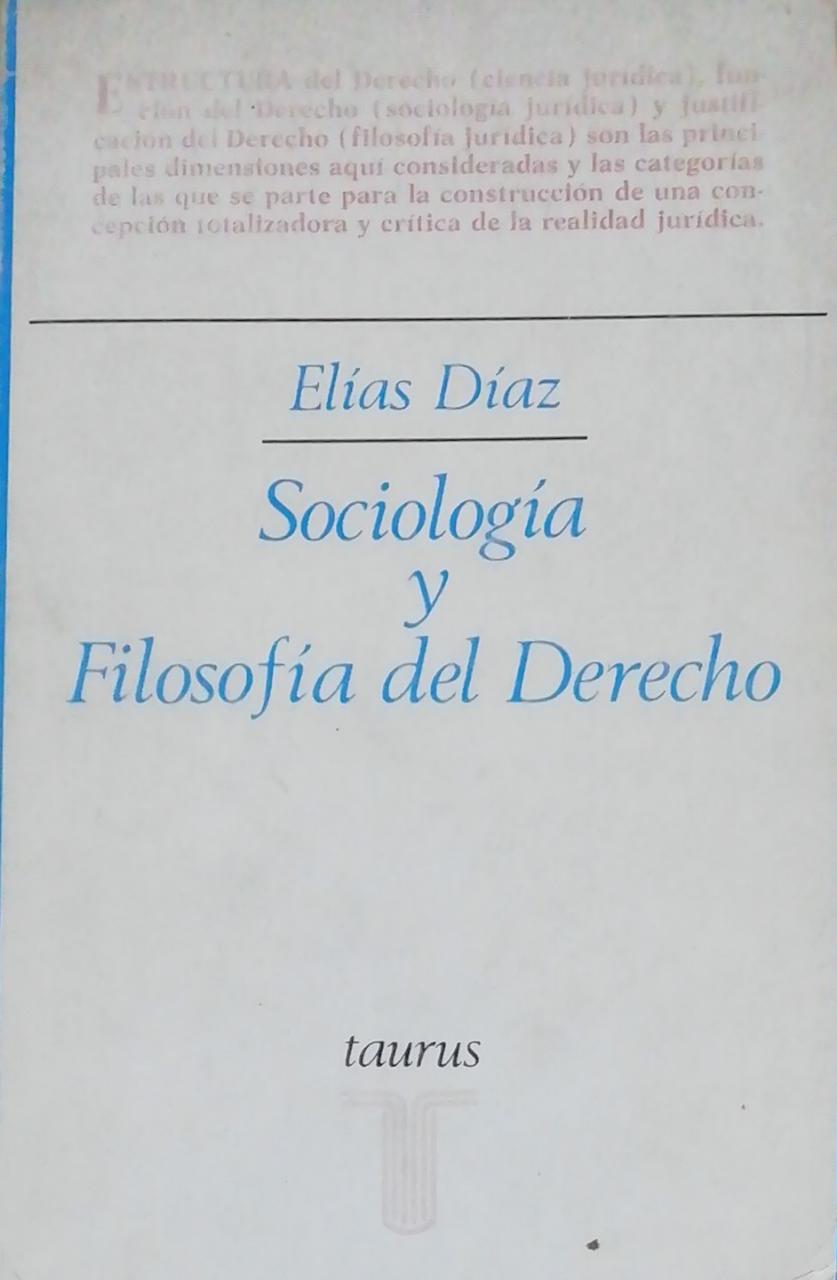 Sociología y Filosofía del Derecho