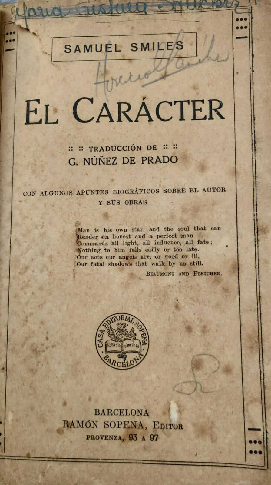 El Carácter