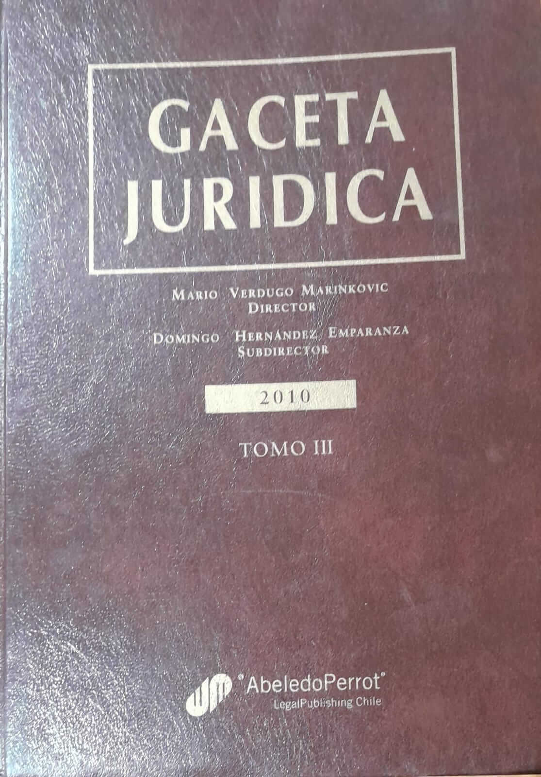 Gaceta Jurídica Tomo III