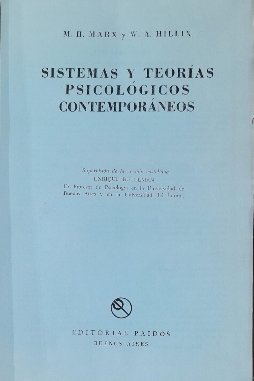 Sistemas Y Teorías Psicológicos Contemporáneos