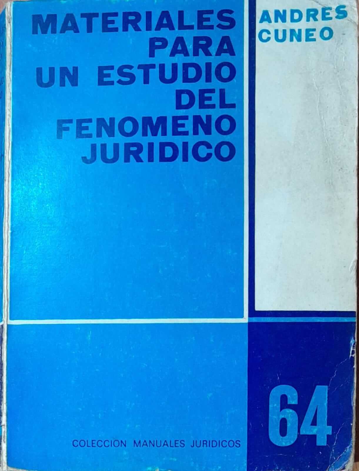 Materiales para un estudio del fenómeno jurídico