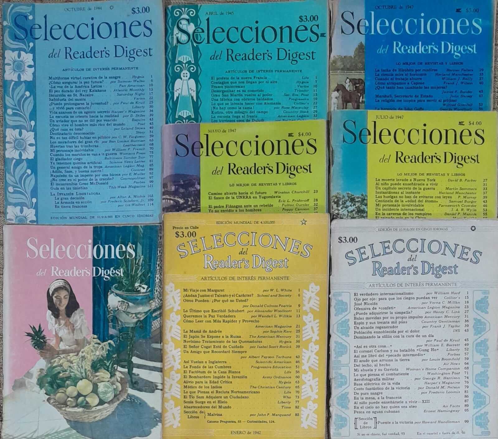 Revistas Reader's Digest - Década del 40